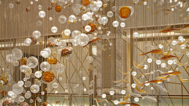 Glass Beauty is Swirling Down the Lobby in Recently Opened Five-star Hotel in Dubai