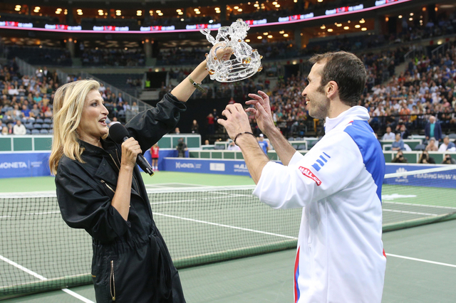 Radek Štěpánek Bid Farewell To His Tennis Career and LASVIT Crowned Him With a Trophy of Glass